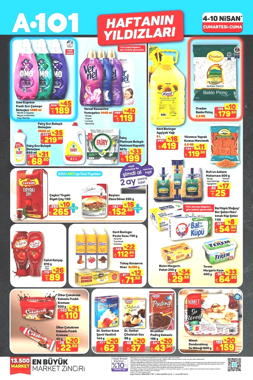 A101 4-10 Nisan 2026 Haftanın Öne Çıkan Ürünleri Ayçiçek Yağı, Kahve Çeşitleri, Tuvalet Kağıdı İndirimde - Resim : 1
