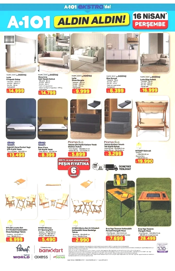 A101 16 Nisan Online Aldın Aldın Kataloğu: Teknolojiden spor aletlerine internete özel dev kampanya! - Sayfa 5
