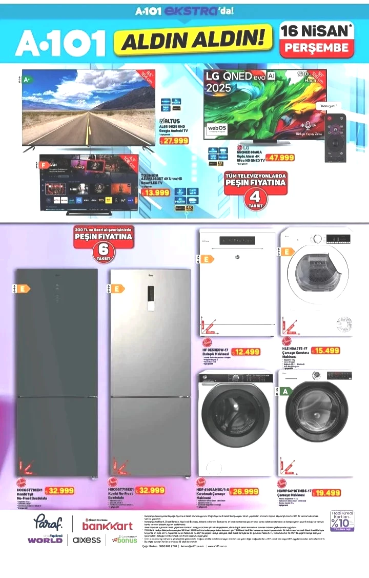 A101 16 Nisan Online Aldın Aldın Kataloğu: Teknolojiden spor aletlerine internete özel dev kampanya! - Sayfa 2