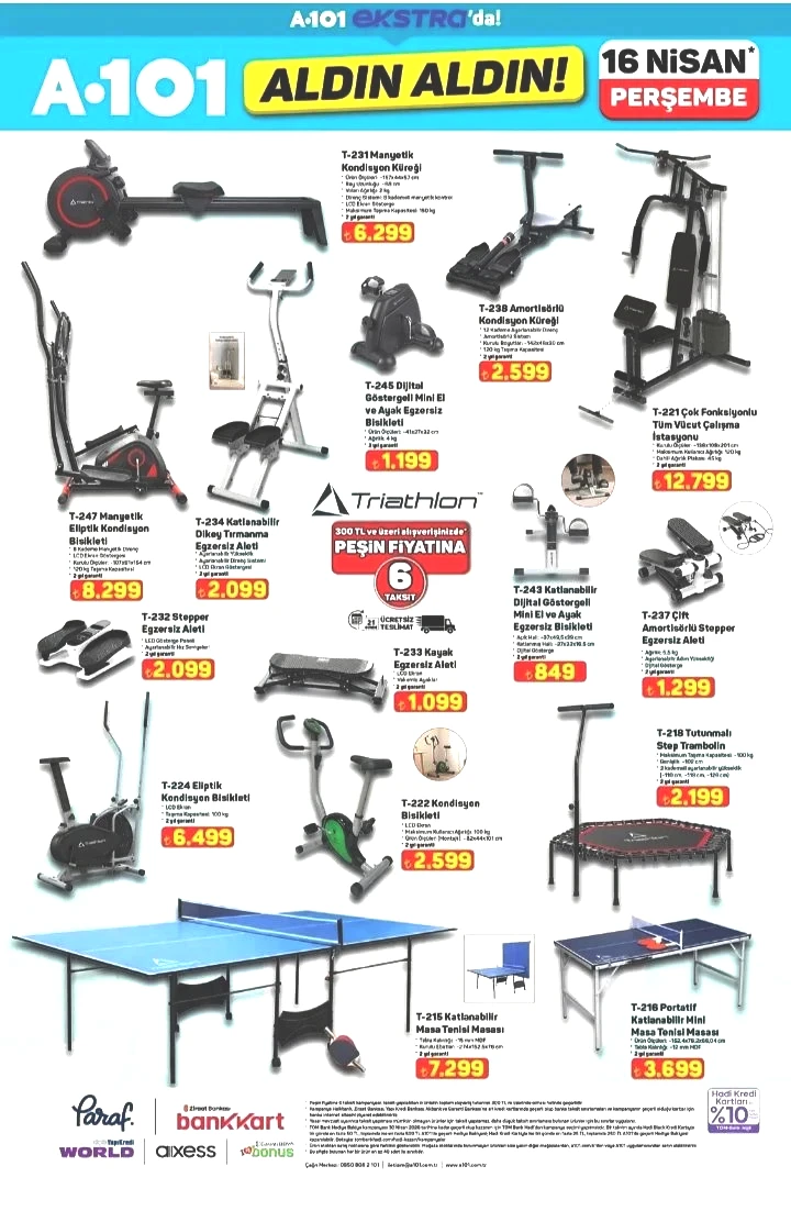 A101 16 Nisan Online Aldın Aldın Kataloğu: Teknolojiden spor aletlerine internete özel dev kampanya! - Sayfa 4
