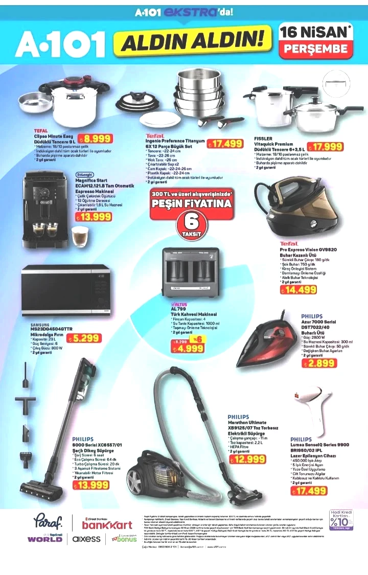 A101 16 Nisan Online Aldın Aldın Kataloğu: Teknolojiden spor aletlerine internete özel dev kampanya! - Sayfa 3