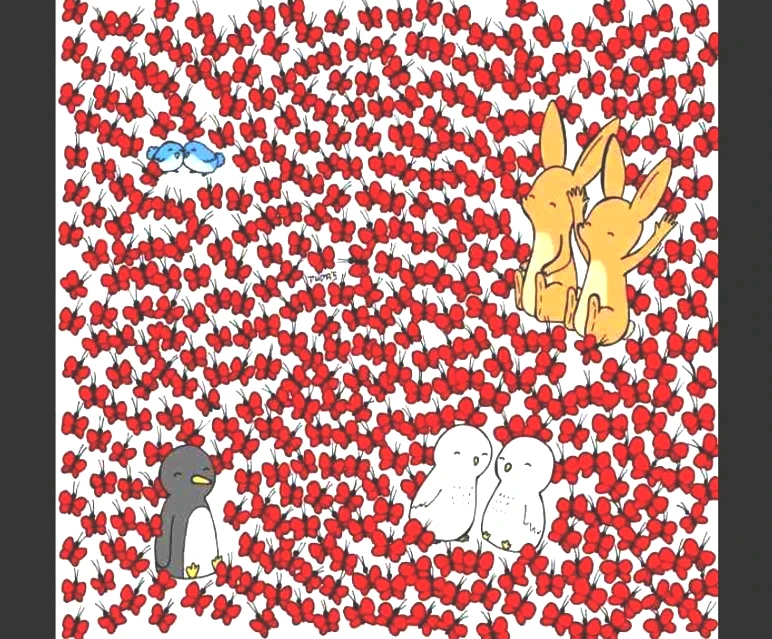 Duygusal olanlar için bile zor! Sadece gerçek dahiler resimde saklı kalpleri 5 saniyede buluyor - Resim : 1