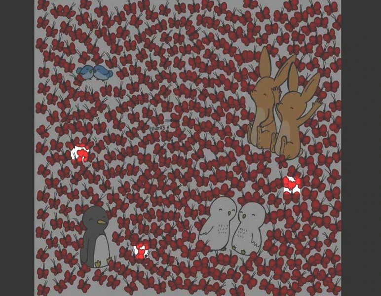 Duygusal olanlar için bile zor! Sadece gerçek dahiler resimde saklı kalpleri 5 saniyede buluyor - Resim : 5
