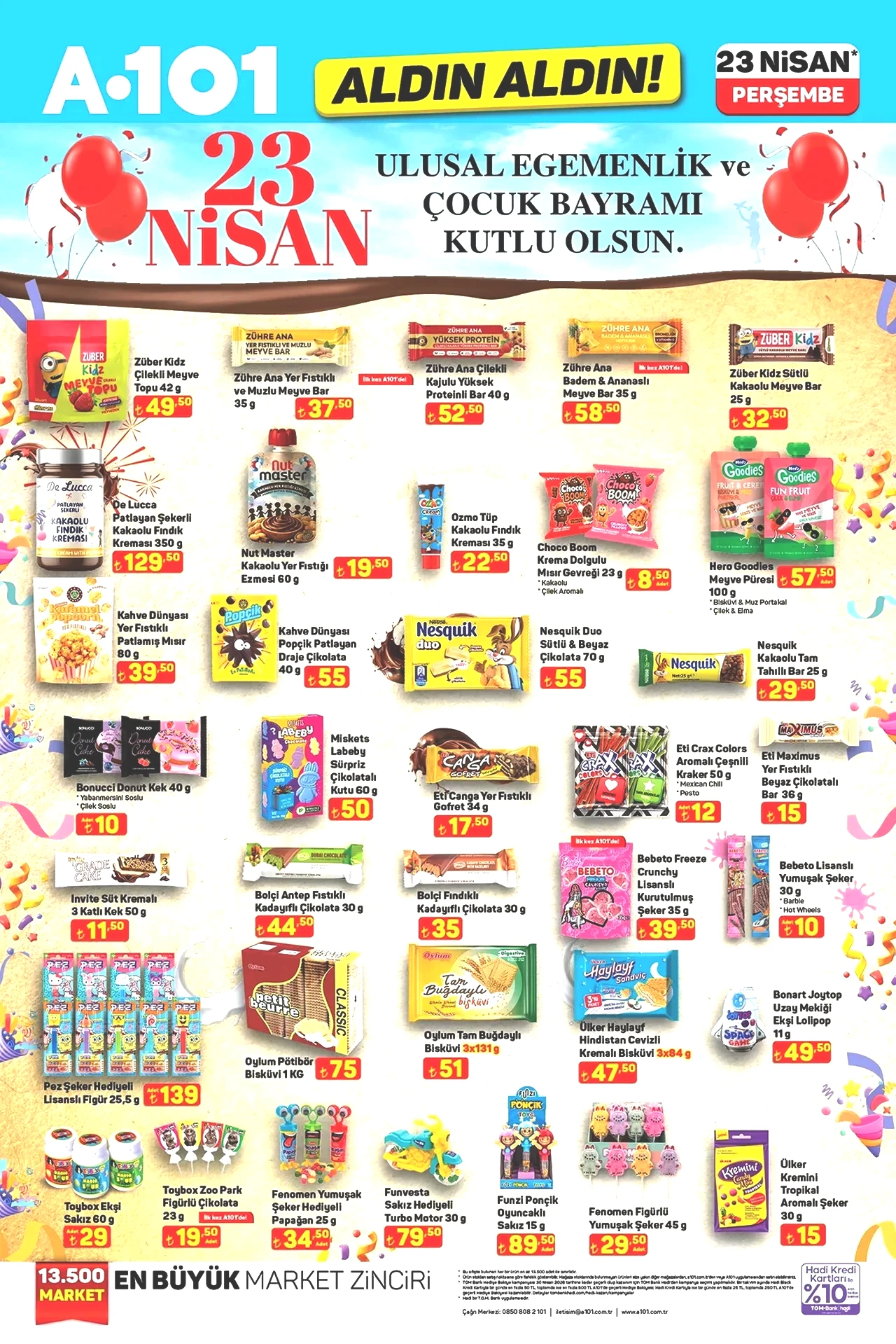 A101 kataloğu güncellendi! 23 Nisan'a özel ürünler, motosiklet, buharlı temizleyici ve daha fazlası geliyor