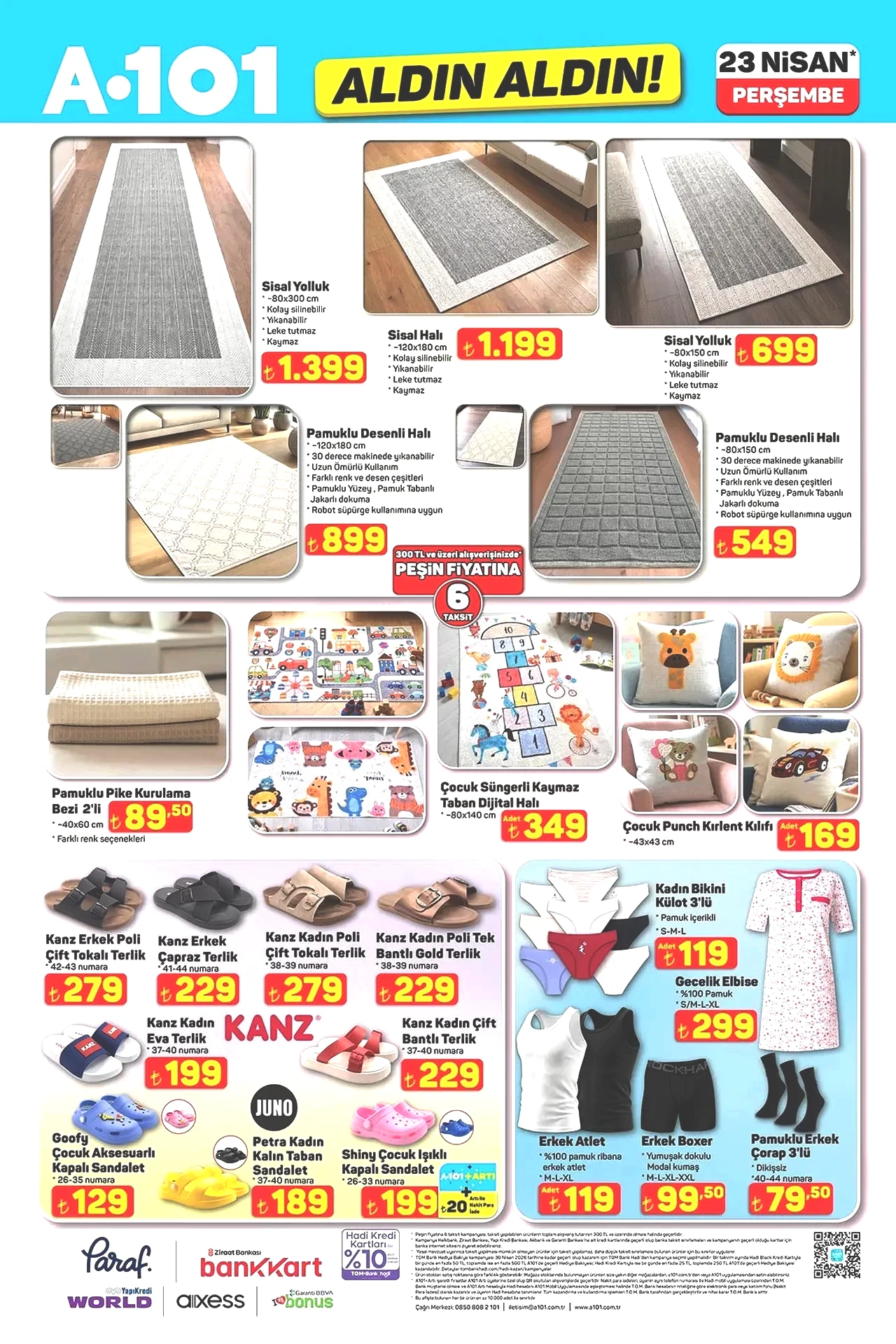 A101 kataloğu güncellendi! 23 Nisan'a özel ürünler, motosiklet, buharlı temizleyici ve daha fazlası geliyor