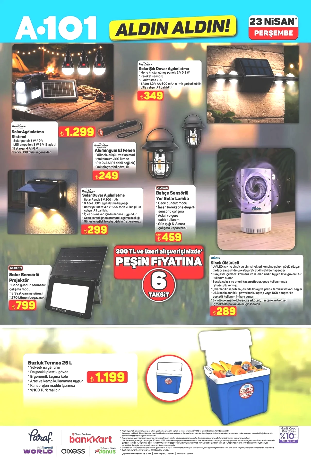 A101 kataloğu güncellendi! 23 Nisan'a özel ürünler, motosiklet, buharlı temizleyici ve daha fazlası geliyor