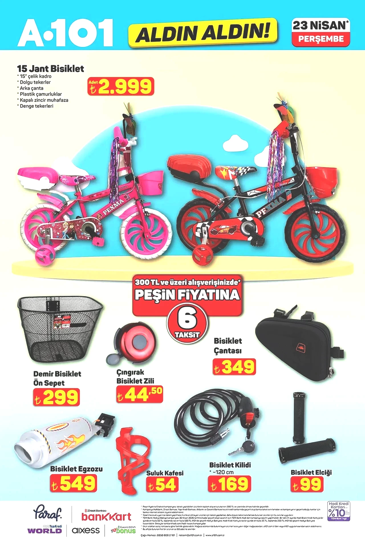 A101 kataloğu güncellendi! 23 Nisan'a özel ürünler, motosiklet, buharlı temizleyici ve daha fazlası geliyor