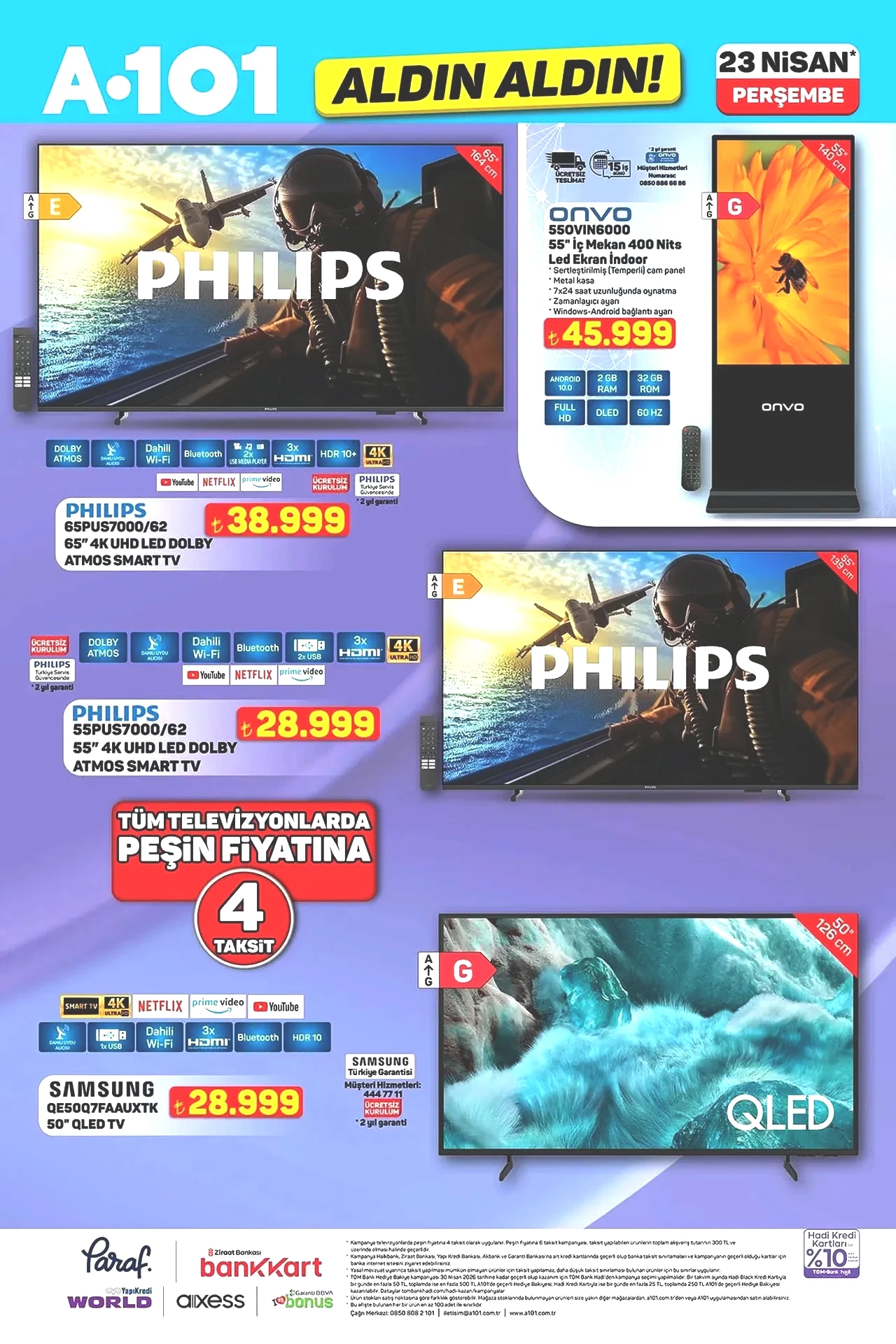 A101 kataloğu güncellendi! 23 Nisan'a özel ürünler, motosiklet, buharlı temizleyici ve daha fazlası geliyor