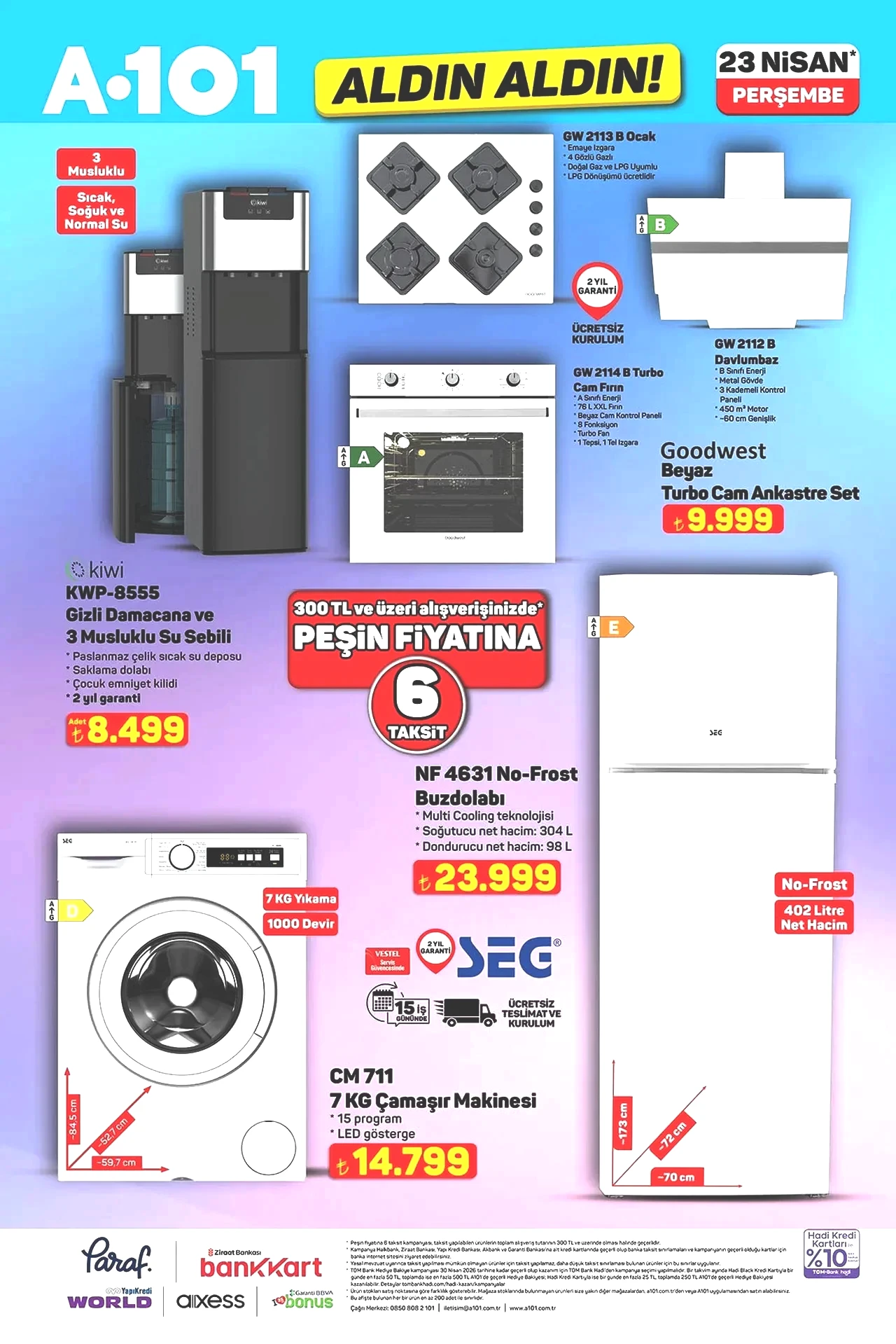 A101 kataloğu güncellendi! 23 Nisan'a özel ürünler, motosiklet, buharlı temizleyici ve daha fazlası geliyor